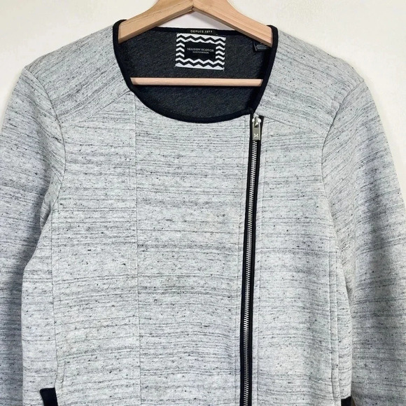 SCOTCH & SODA | MAISON SCOTCH GREY ZIP BLAZER JACKET - Picture 4 of 16